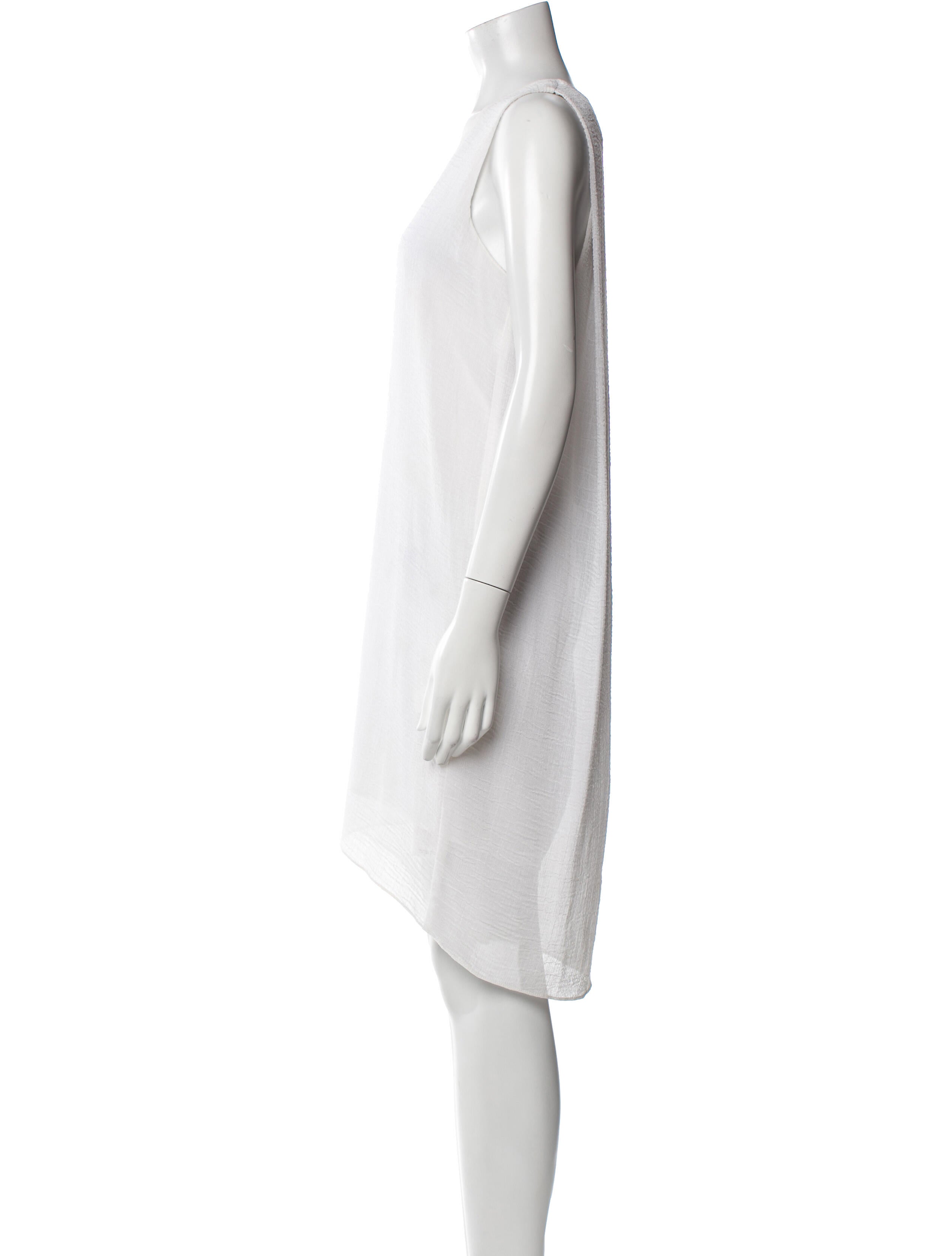 Helmut Lang V-Neck Knee-Length Dress