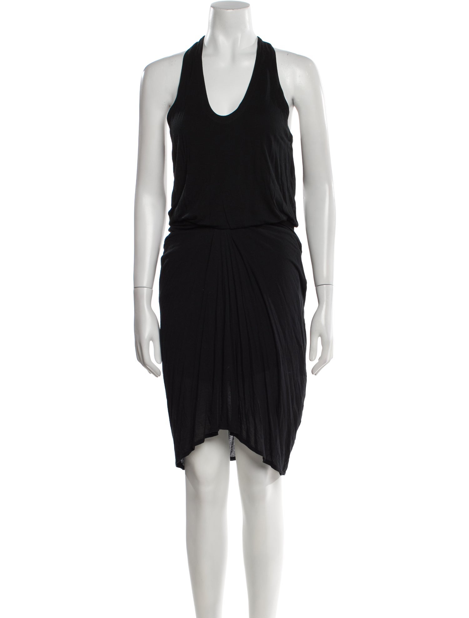 Helmut Lang Scoop Neck Knee-Length Dress