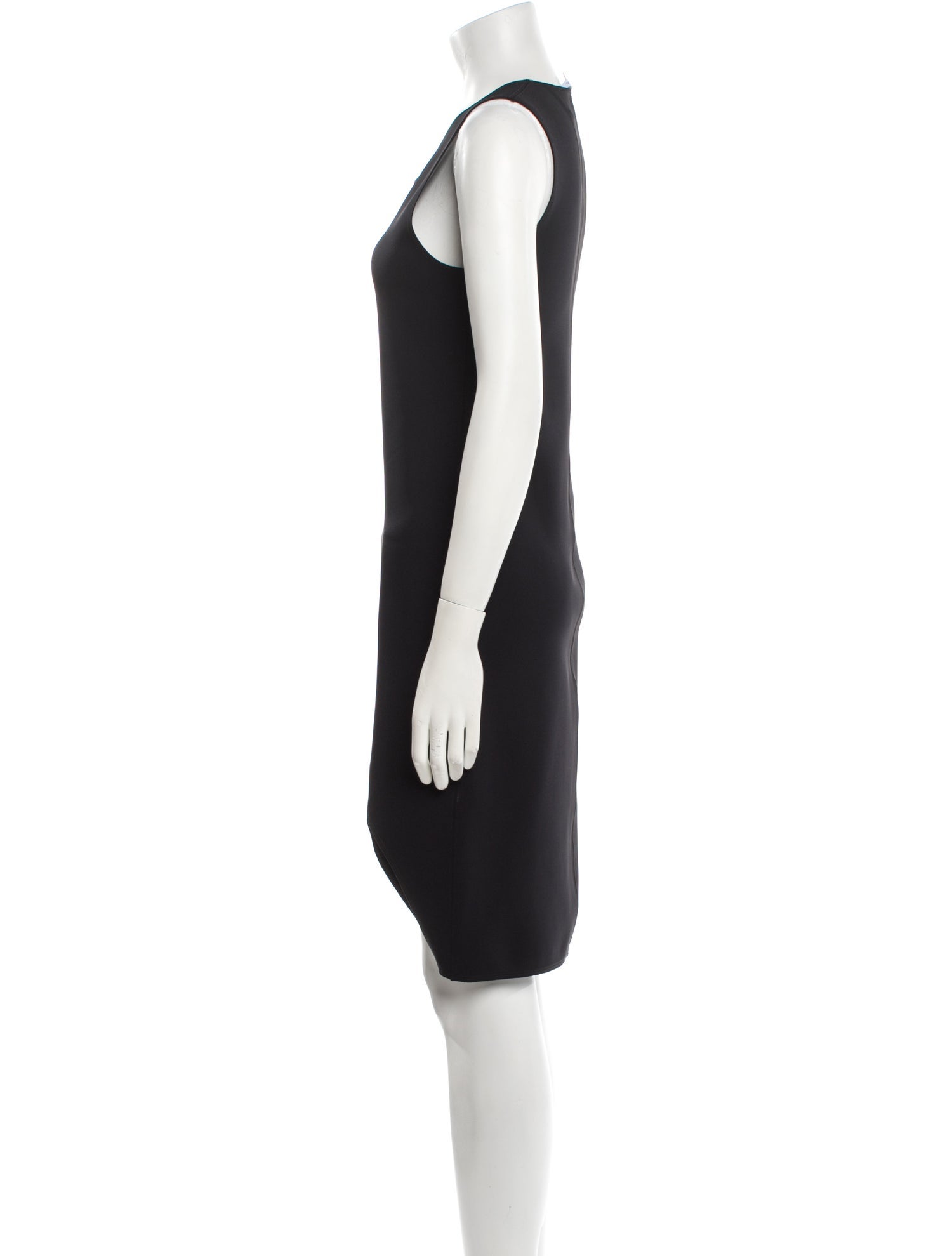 Helmut Lang Scoop Neck Knee-Length Dress