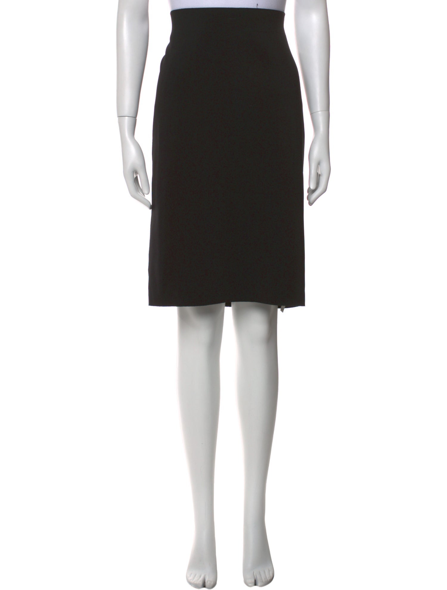 Helmut Lang Raw-Edge Trim Knee-Length Skirt