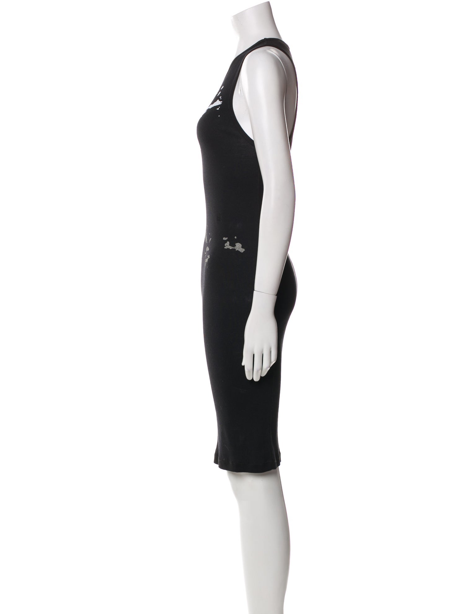 Helmut Lang Printed Knee-Length Dress