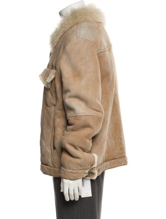Helmut Lang Shearling Utility Jacket