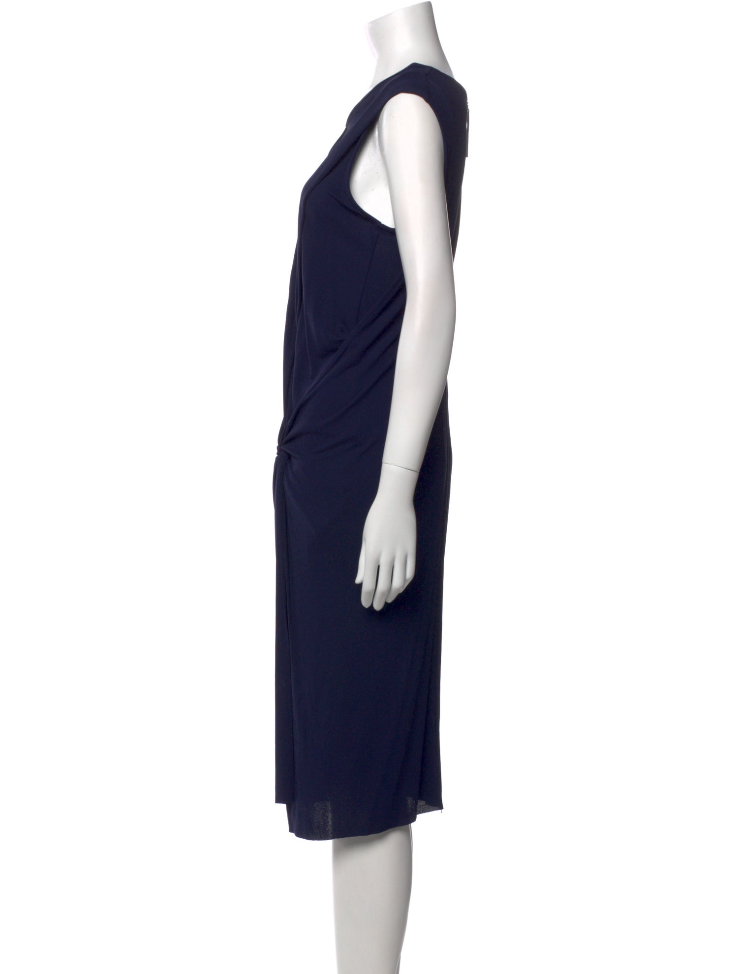 Helmut Lang Crew Neck Knee-Length Dress