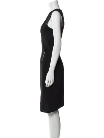 Helmut Lang Crew Neck Knee-Length Dress