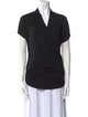 Helmut Lang V-Neck Short Sleeve Top