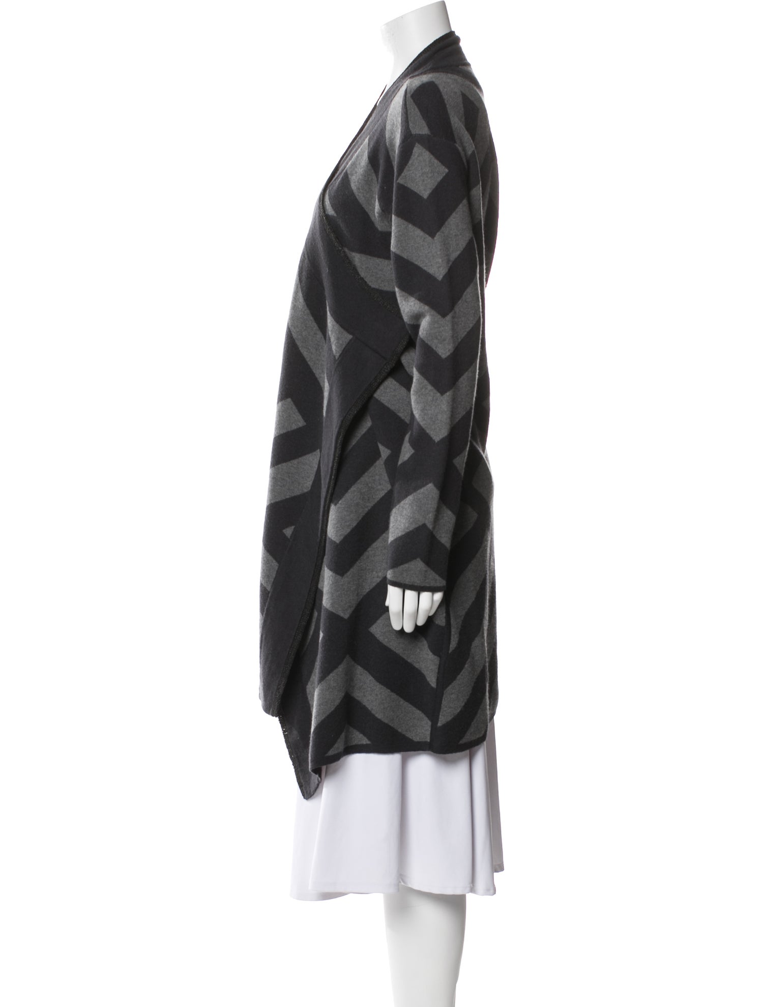 Helmut Lang Merino Wool Striped Robe