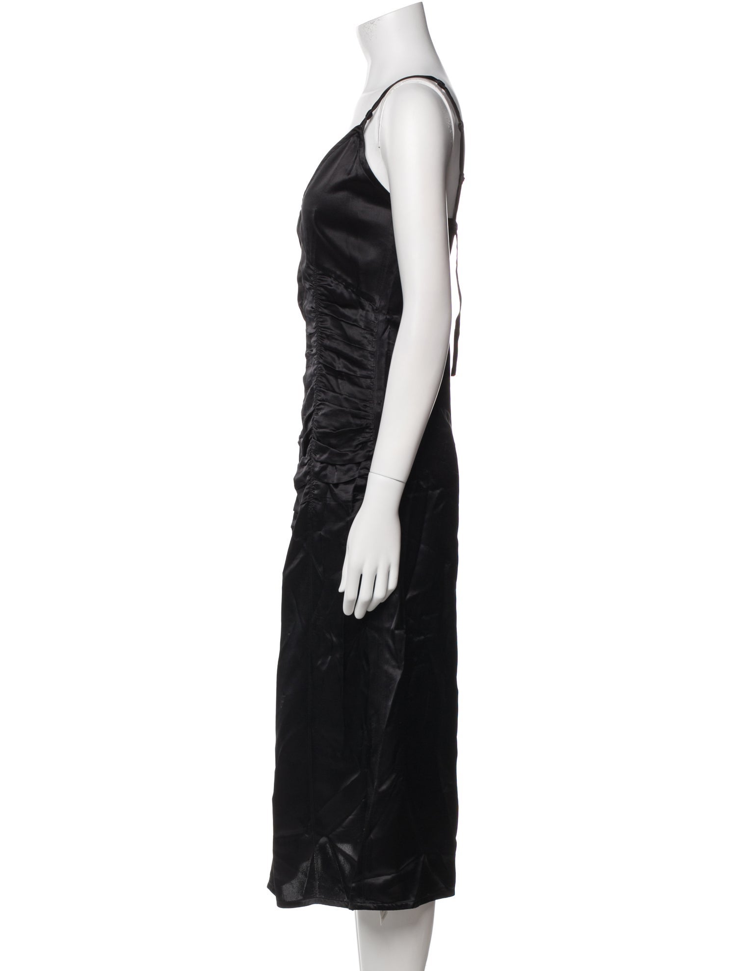 Helmut Lang V-Neck Midi Length Dress