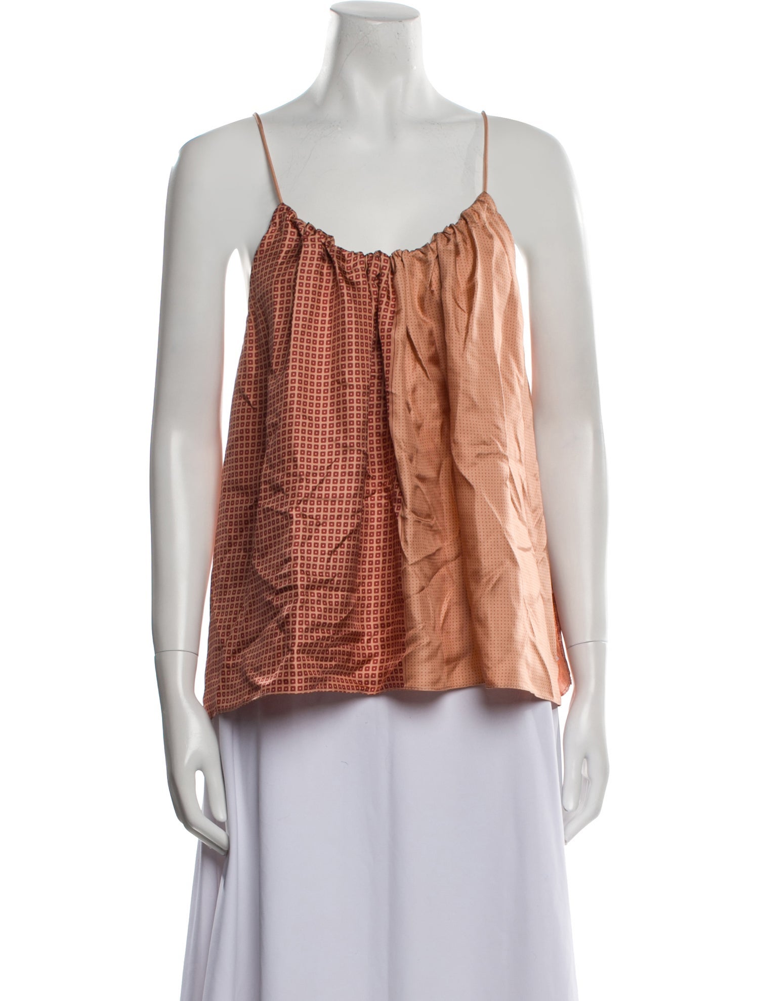 Helmut Lang Silk Printed Top