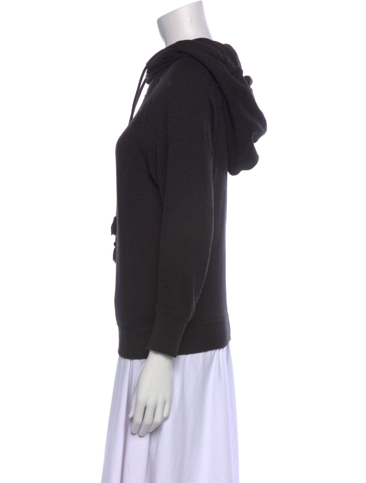 Helmut Lang Crew Neck Three-Quarter Sleeve Sweatshirt