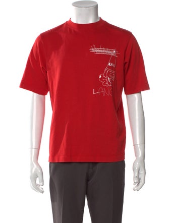 Helmut Lang Graphic Print Crew Neck T-Shirt