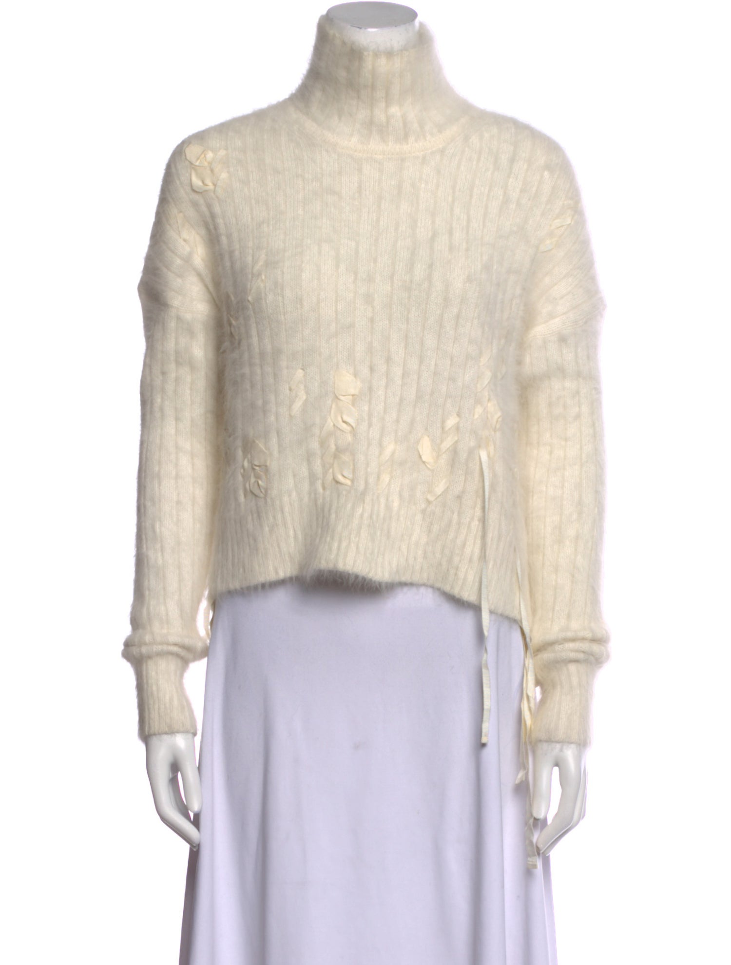 Helmut Lang Angora Turtleneck Sweater