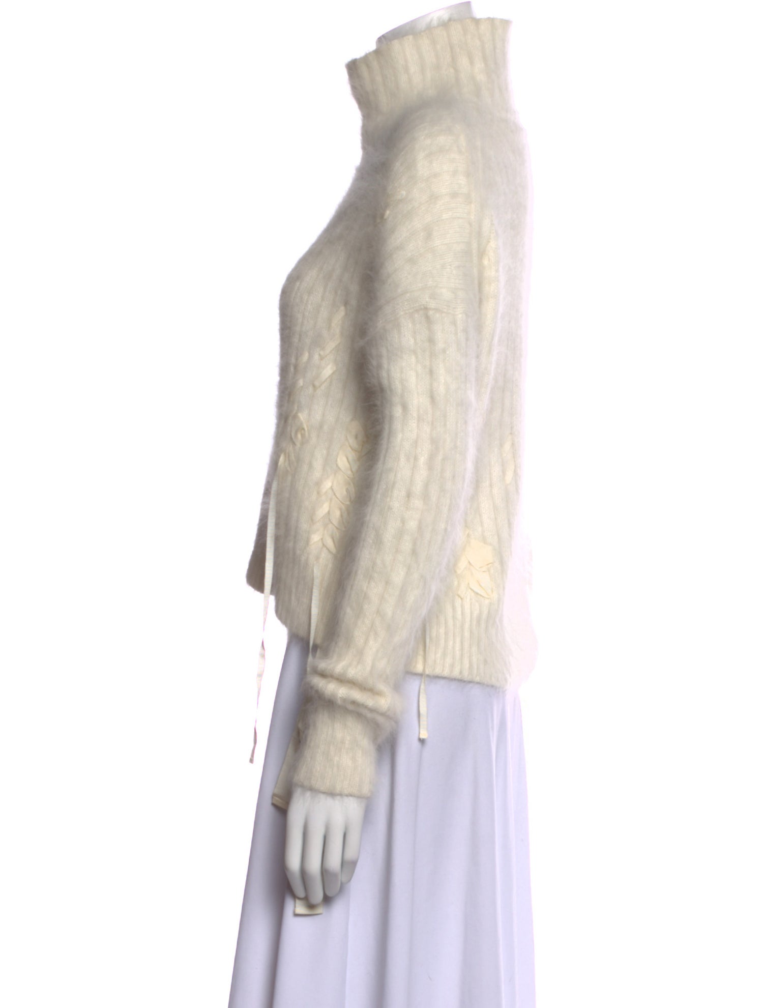 Helmut Lang Angora Turtleneck Sweater