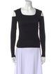 Helmut Lang Square Neckline Long Sleeve Top
