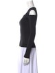 Helmut Lang Square Neckline Long Sleeve Top