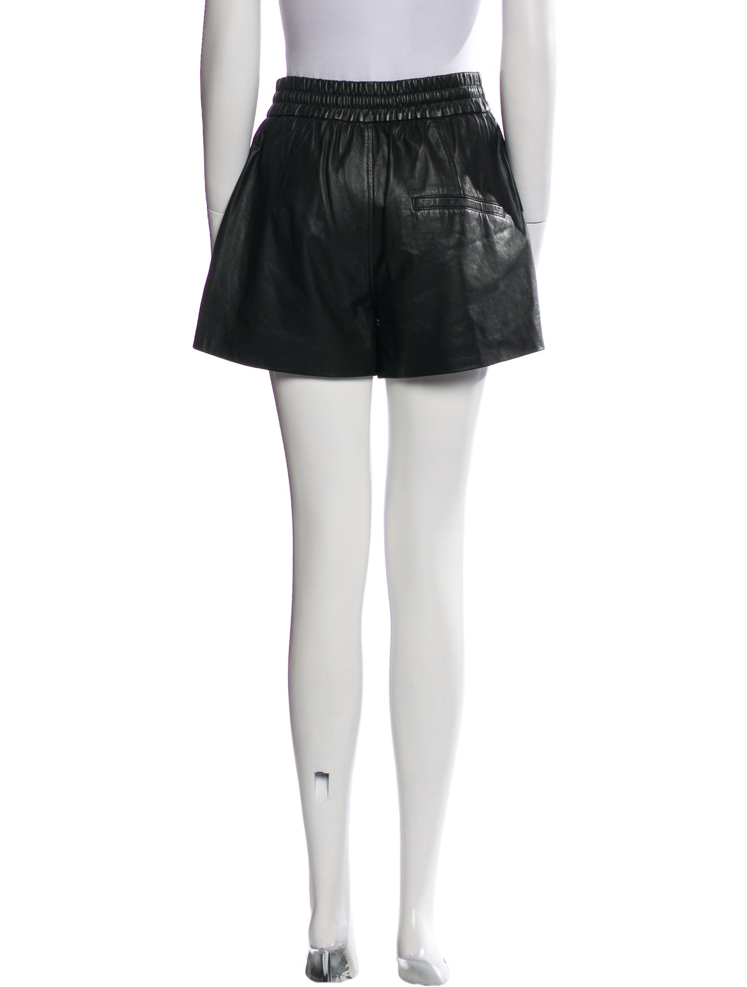 Helmut Lang Lamb Leather Mini Shorts