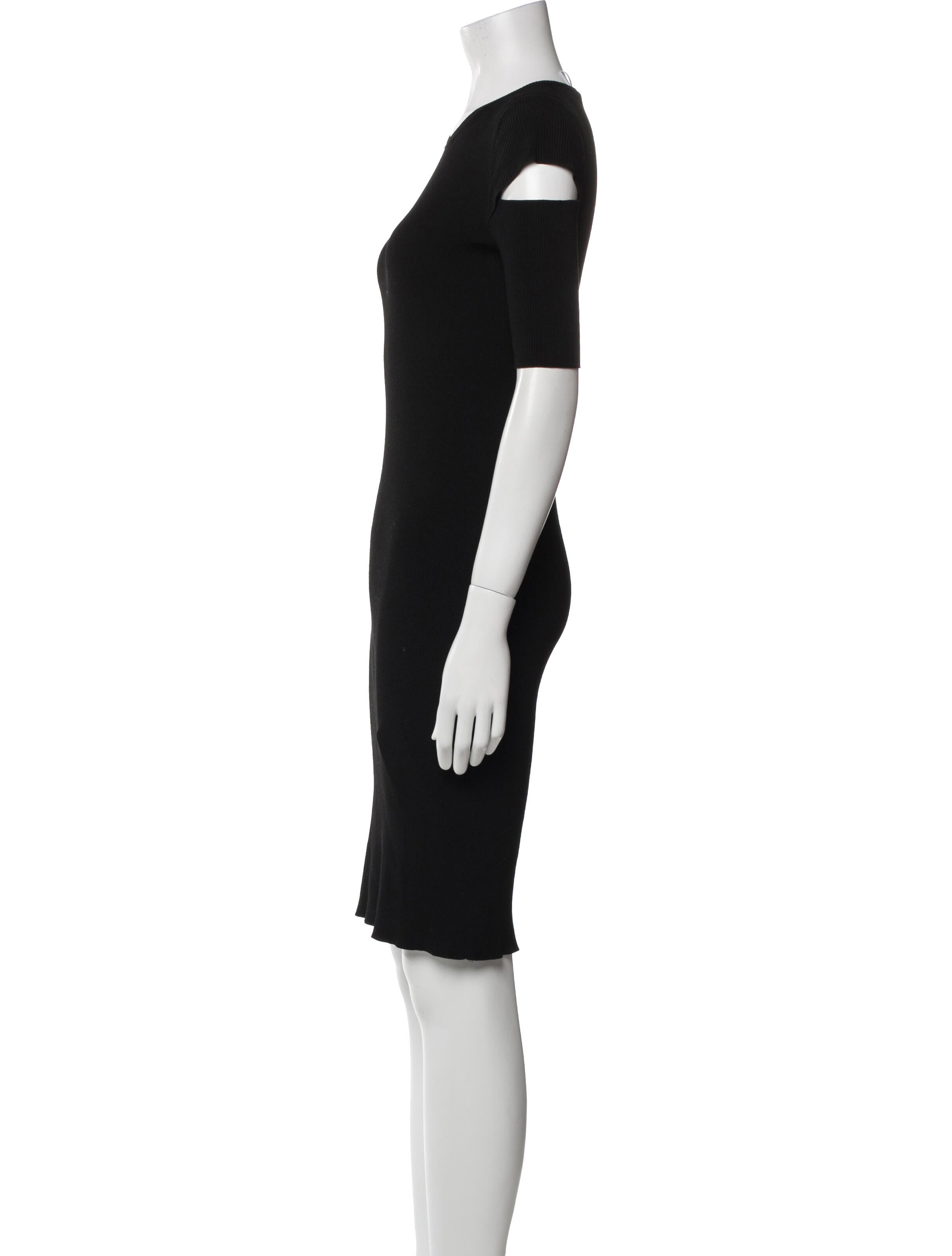 Helmut Lang Crew Neck Knee-Length Dress