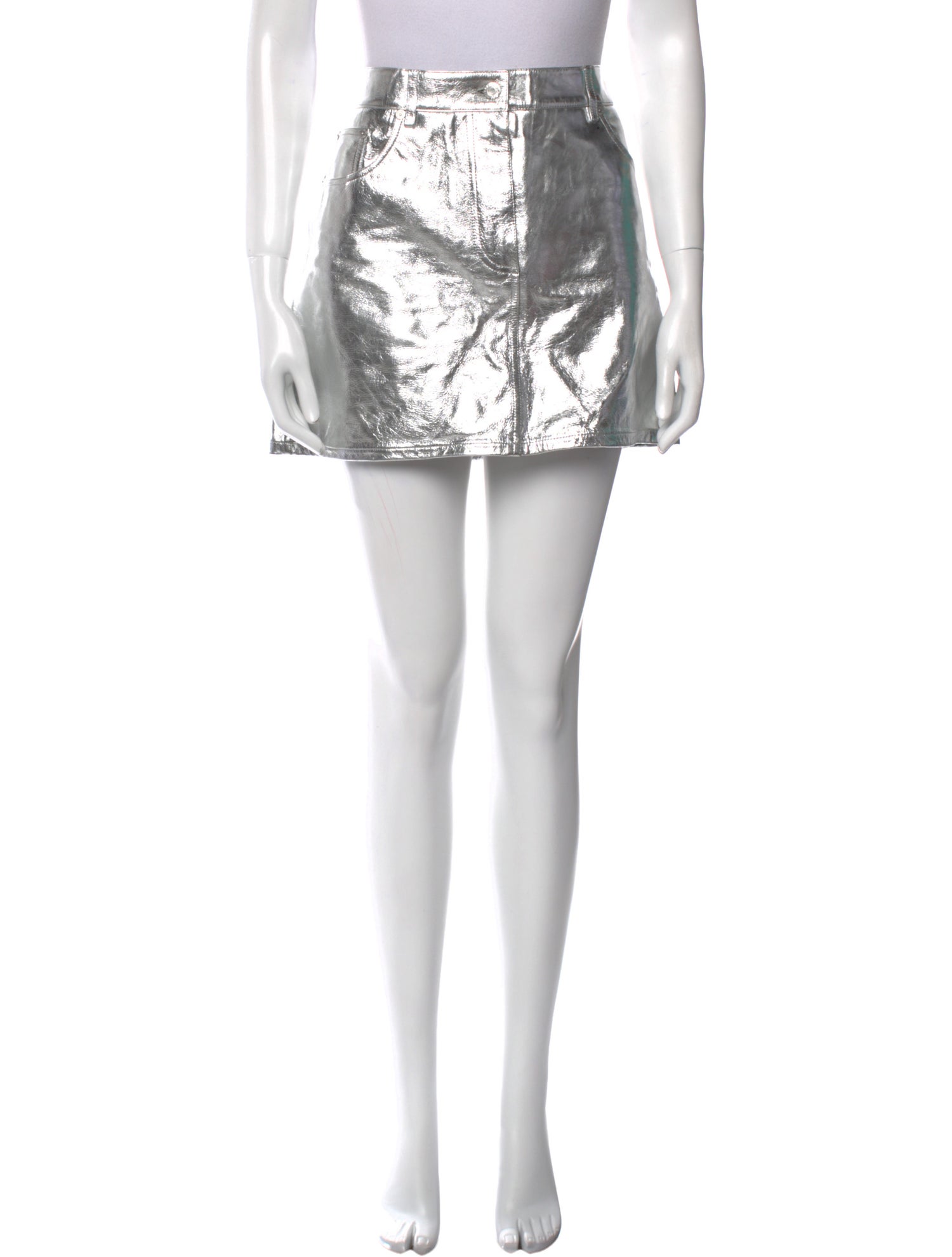 Helmut Lang Leather Mini Skirt