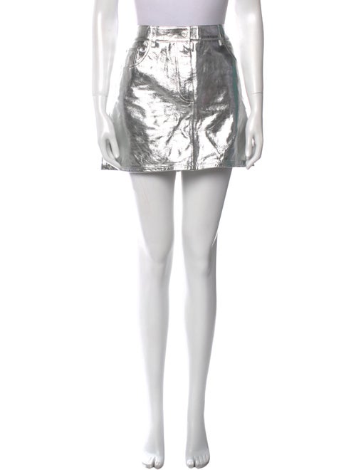 Helmut Lang Leather Mini Skirt