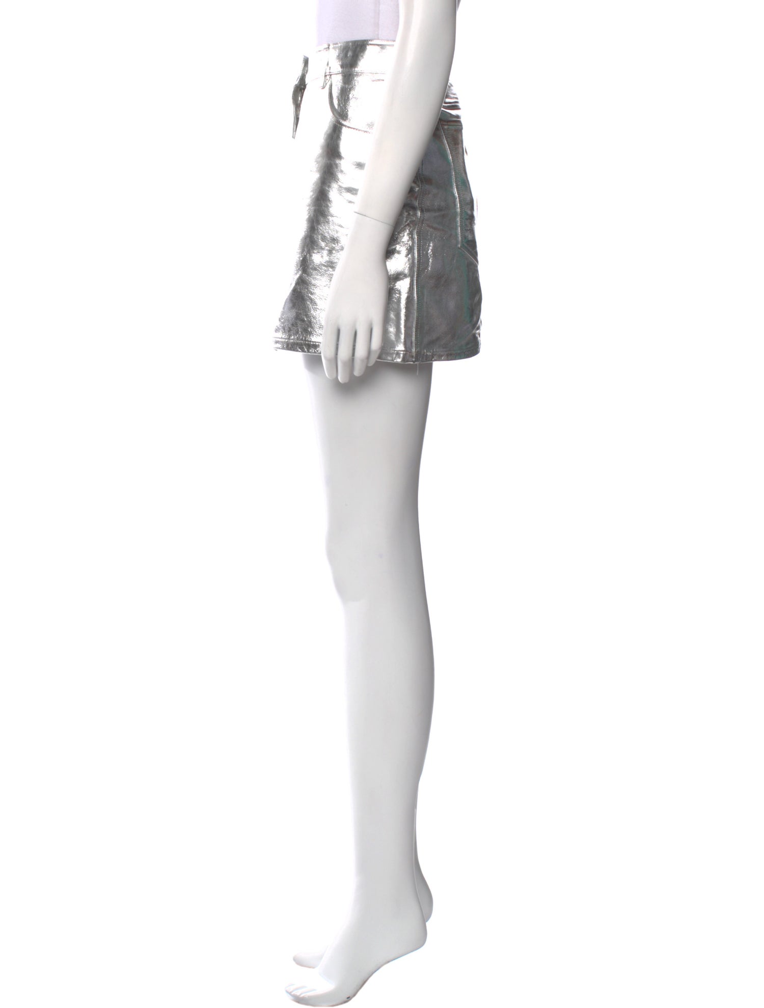 Helmut Lang Leather Mini Skirt