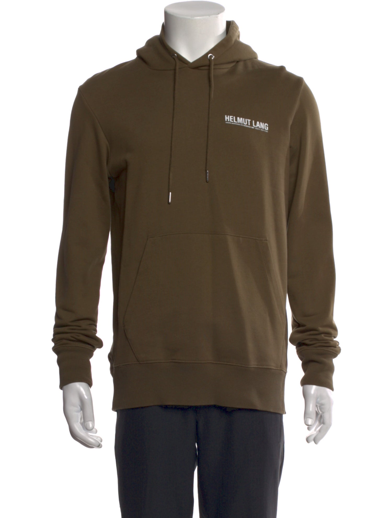 Helmut Lang Graphic Print Crew Neck Hoodie