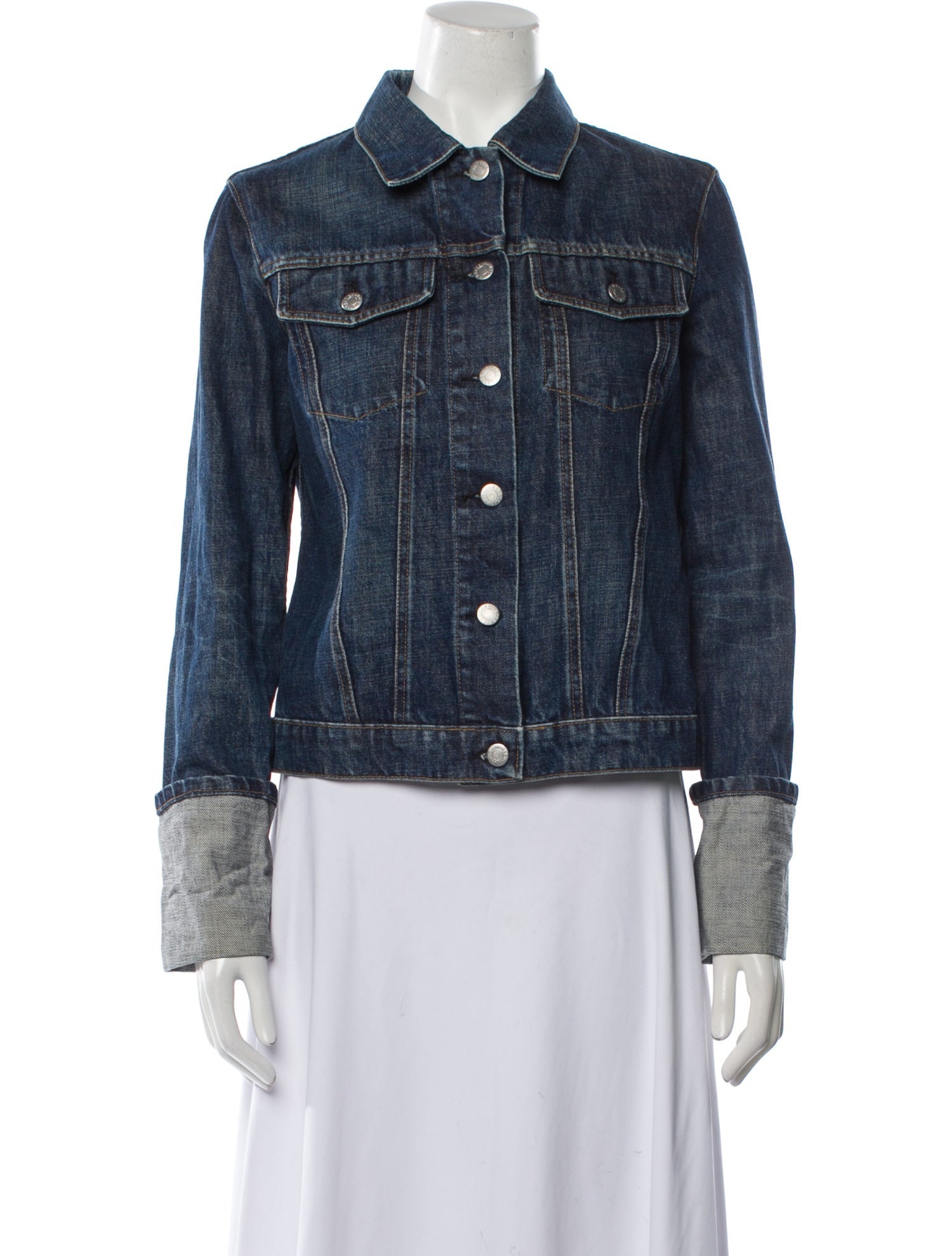 Helmut Lang Vintage Turn-Up Denim Jacket