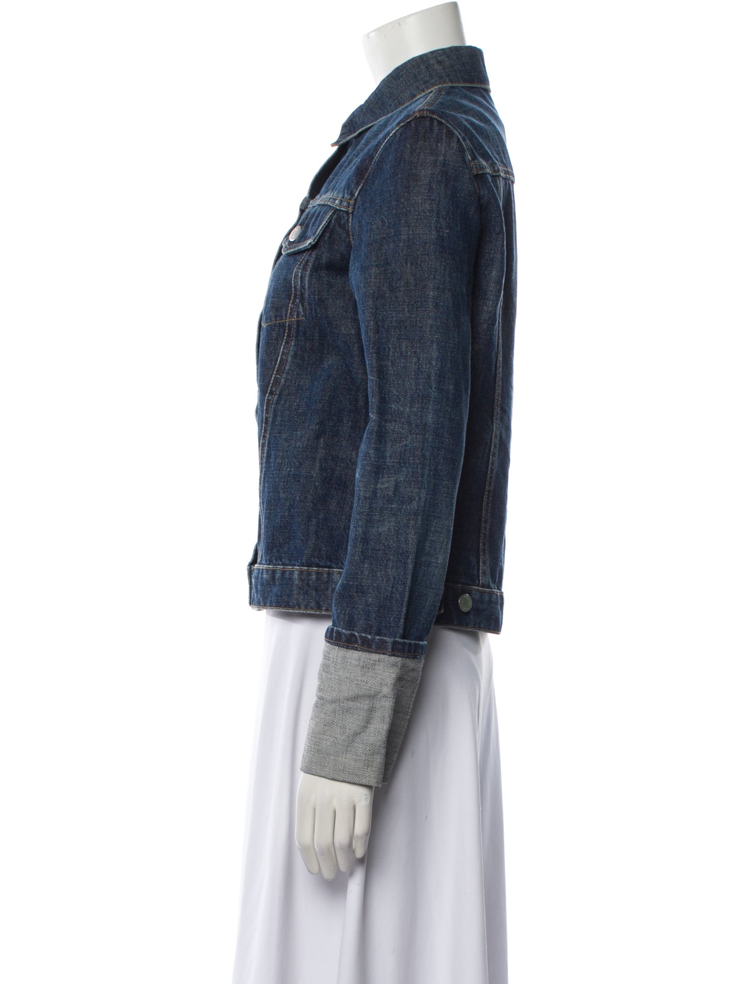 Helmut Lang Vintage Turn-Up Denim Jacket