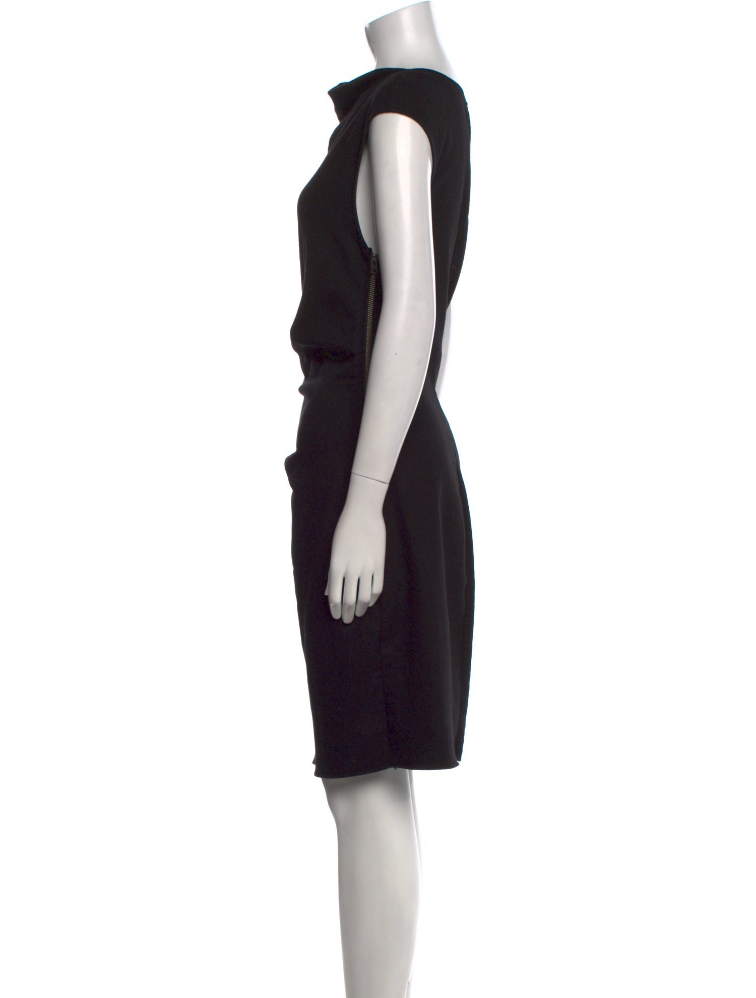 Helmut Lang Cowl Neck Knee-Length Dress