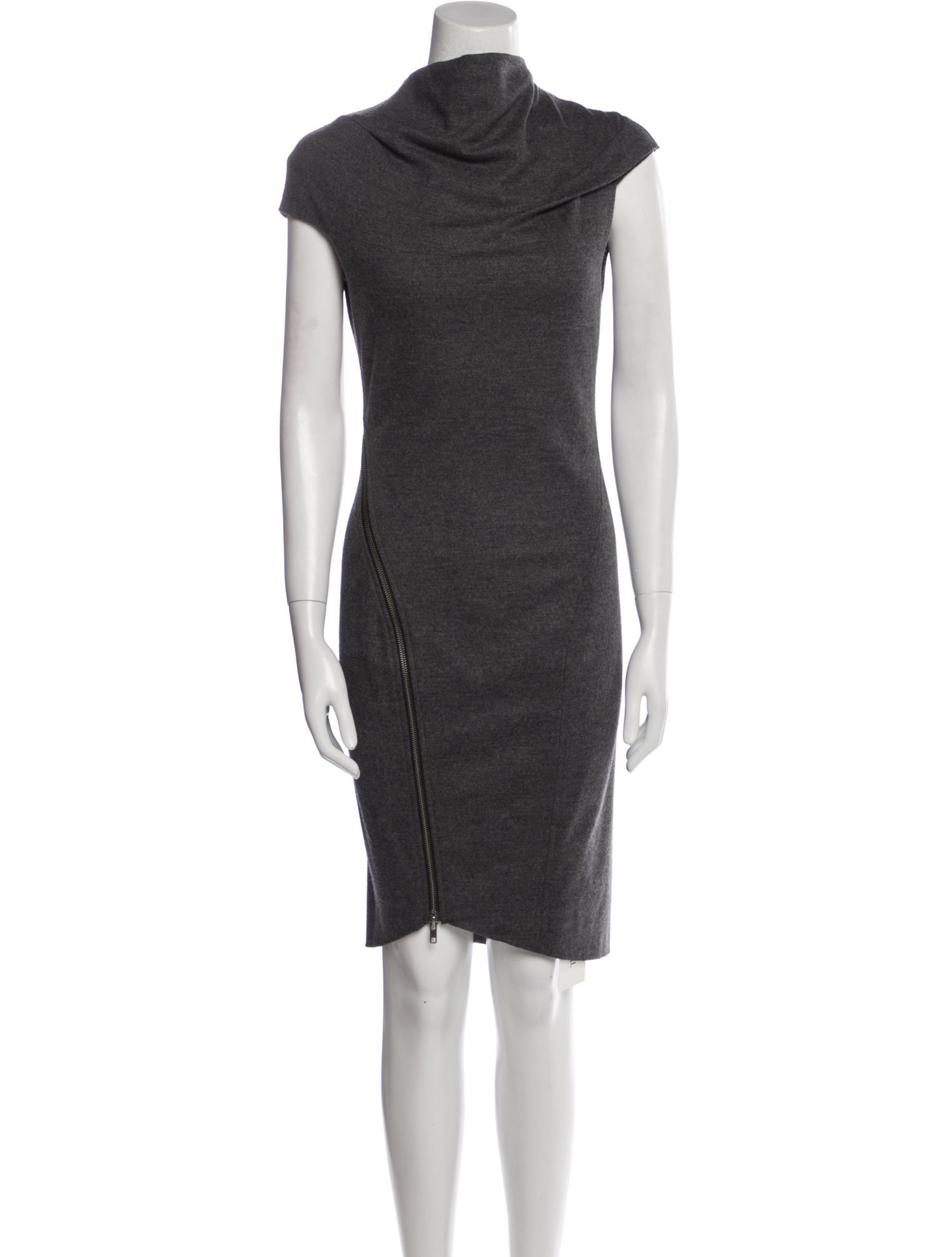 Helmut Lang Wool Knee-Length Dress