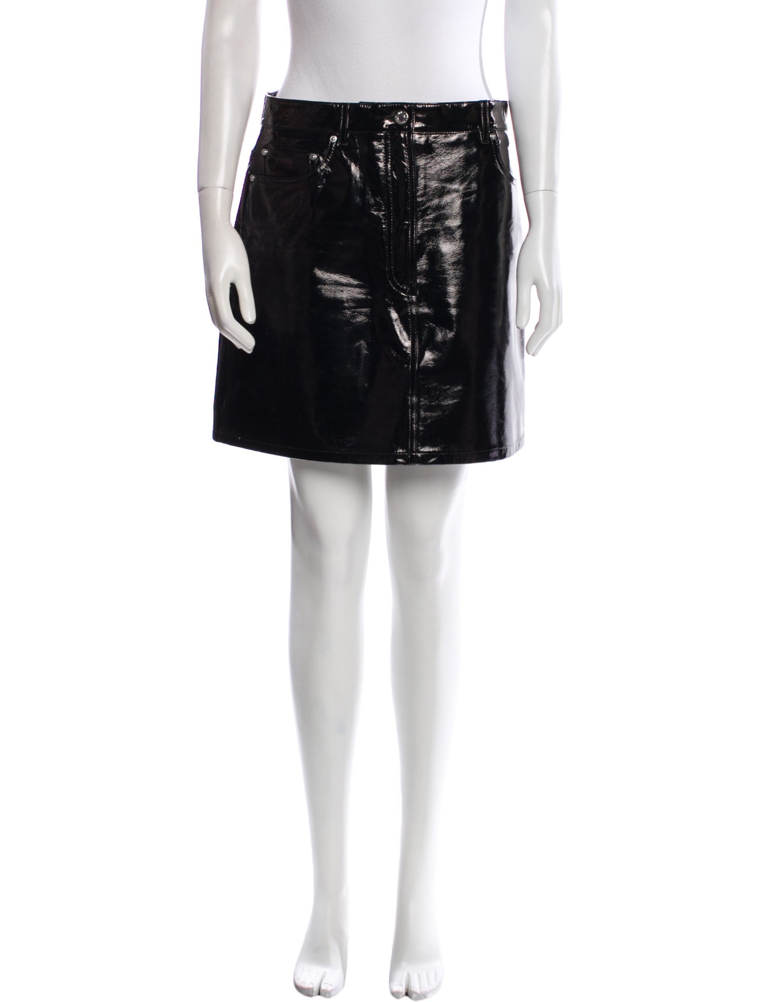 Helmut Lang Leather Mini Skirt