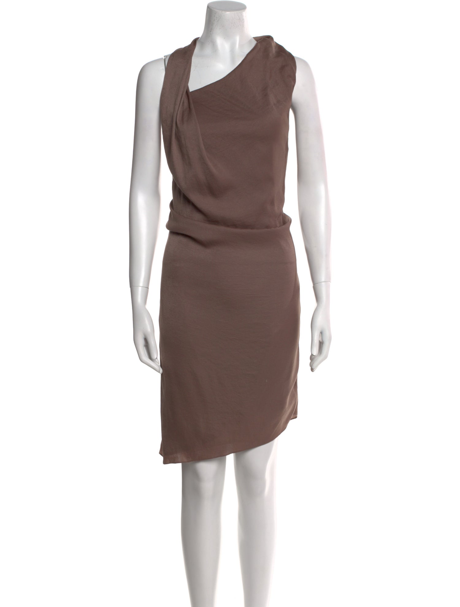 Helmut Lang One-Shoulder Knee-Length Dress