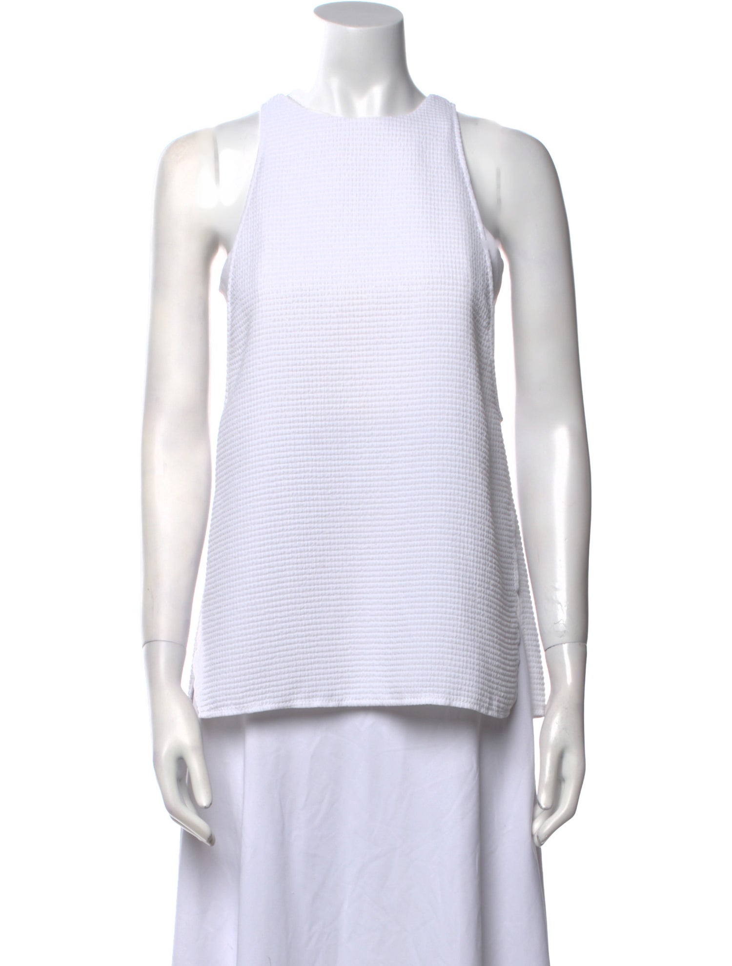 Helmut Lang Crew Neck Sleeveless Top