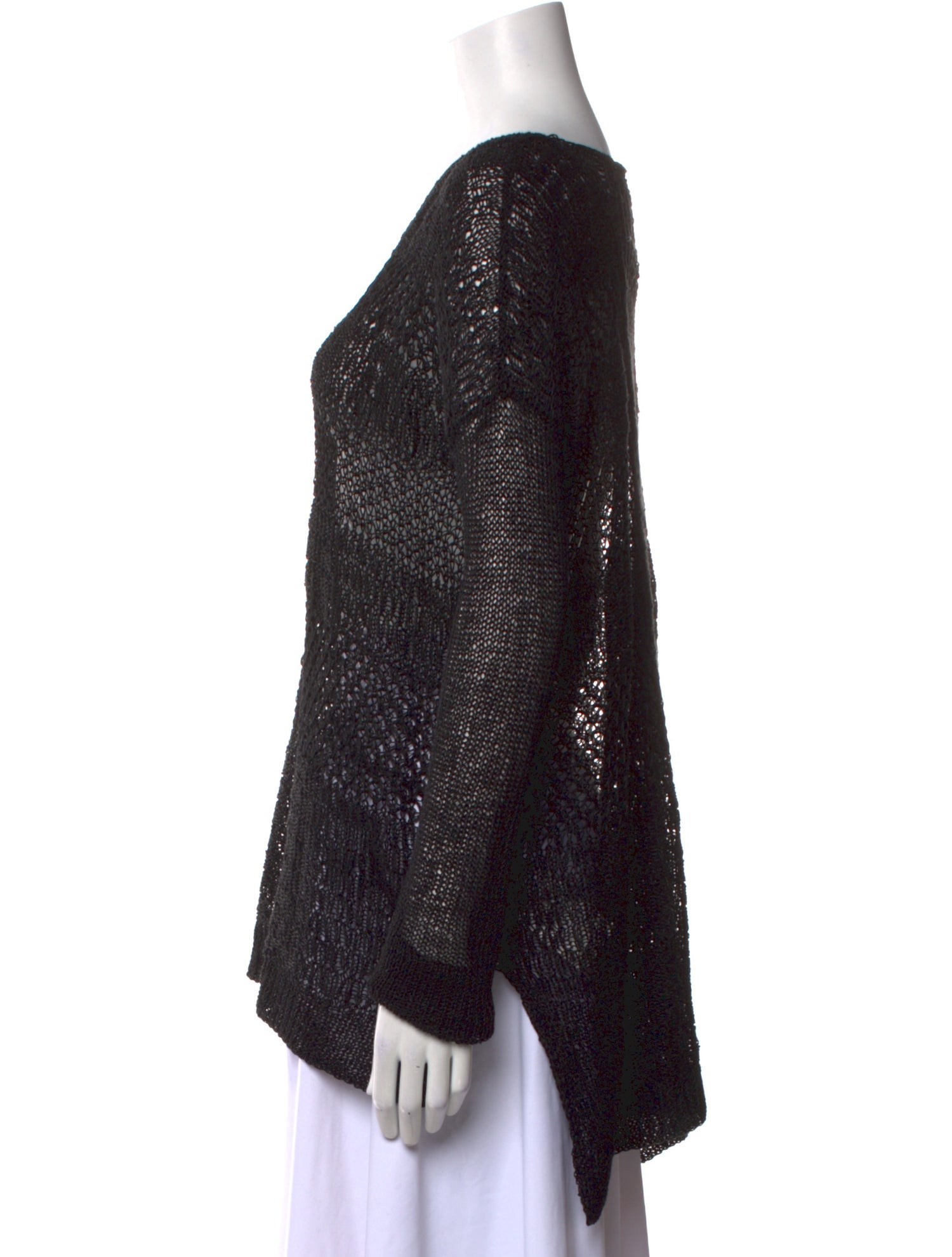 Helmut Lang Linen Scoop Neck Sweater