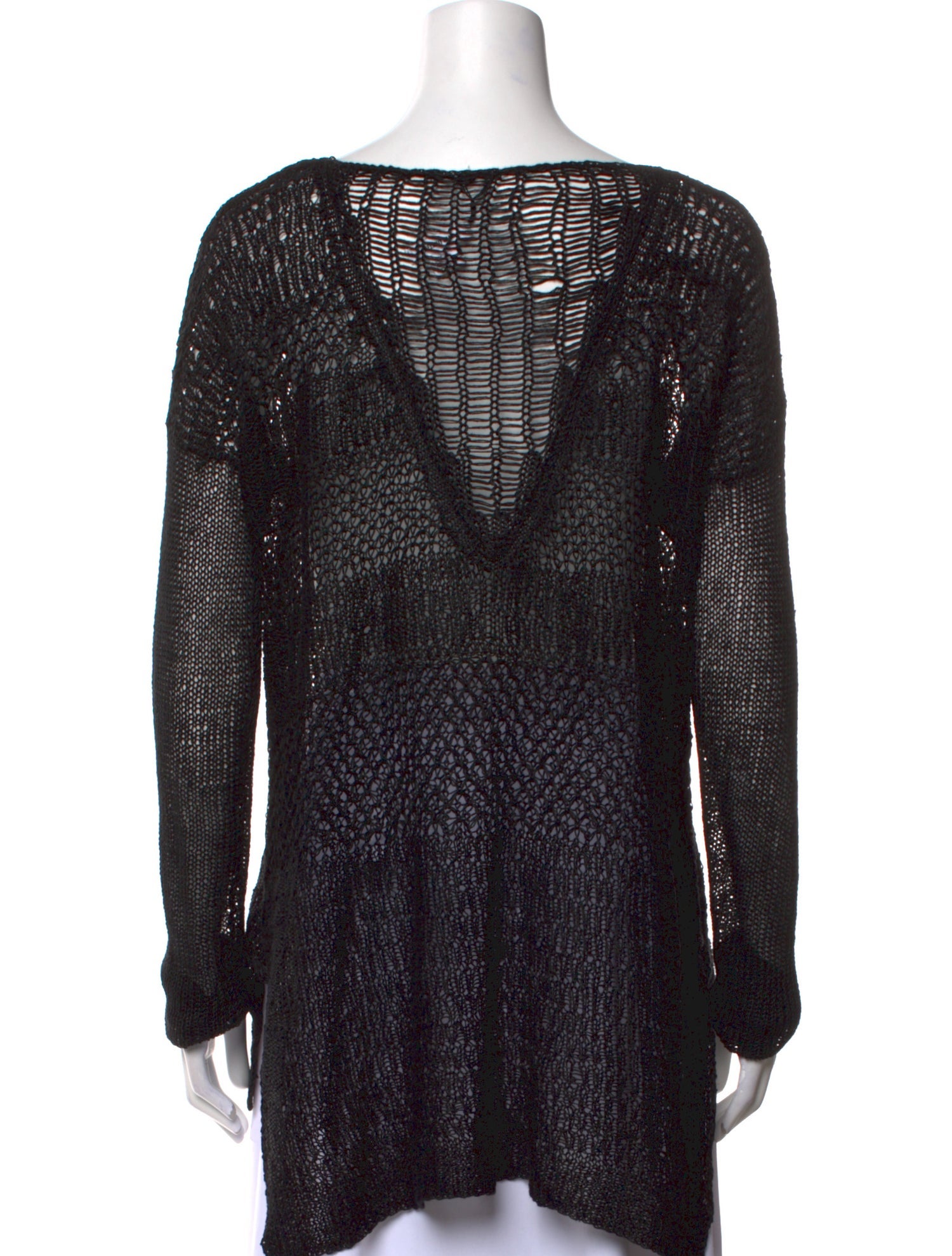 Helmut Lang Linen Scoop Neck Sweater