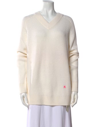Helmut Lang Wool V-Neck Sweater