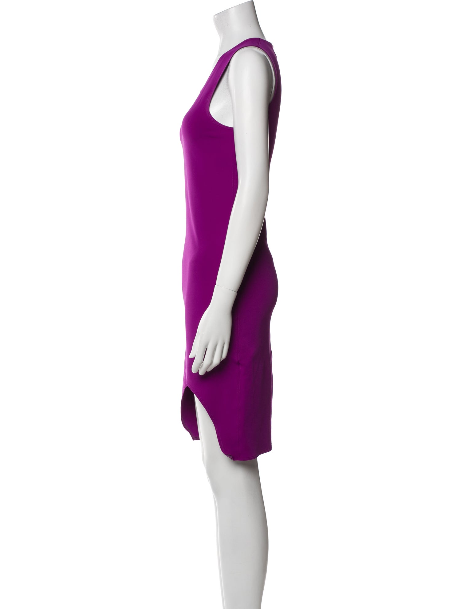 Helmut Lang Scoop Neck Knee-Length Dress