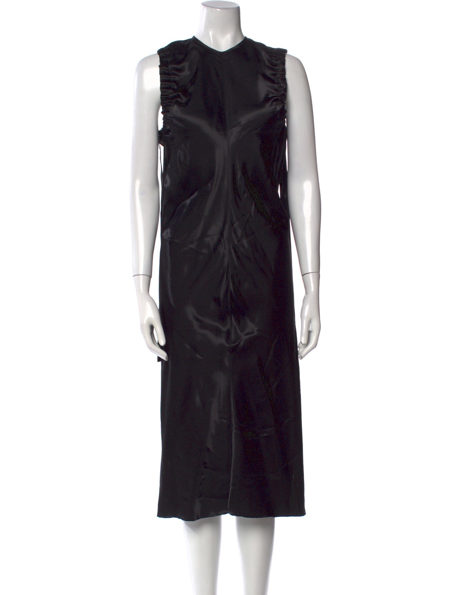 Helmut Lang Crew Neck Midi Length Dress