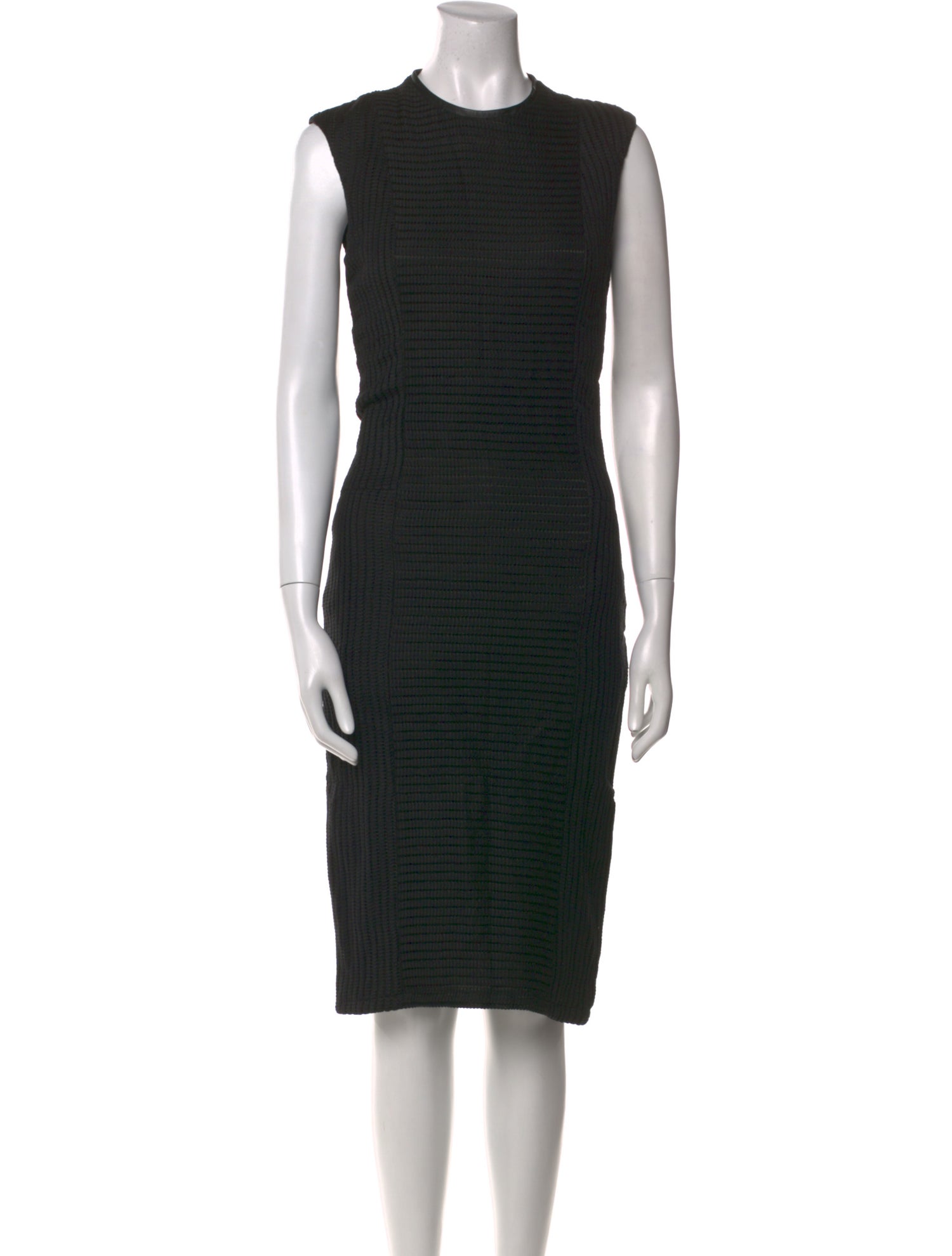 Helmut Lang Crew Neck Midi Length Dress