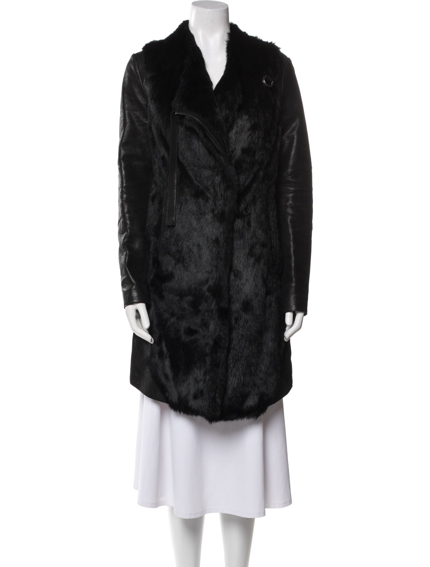 Helmut Lang Faux Fur Coat