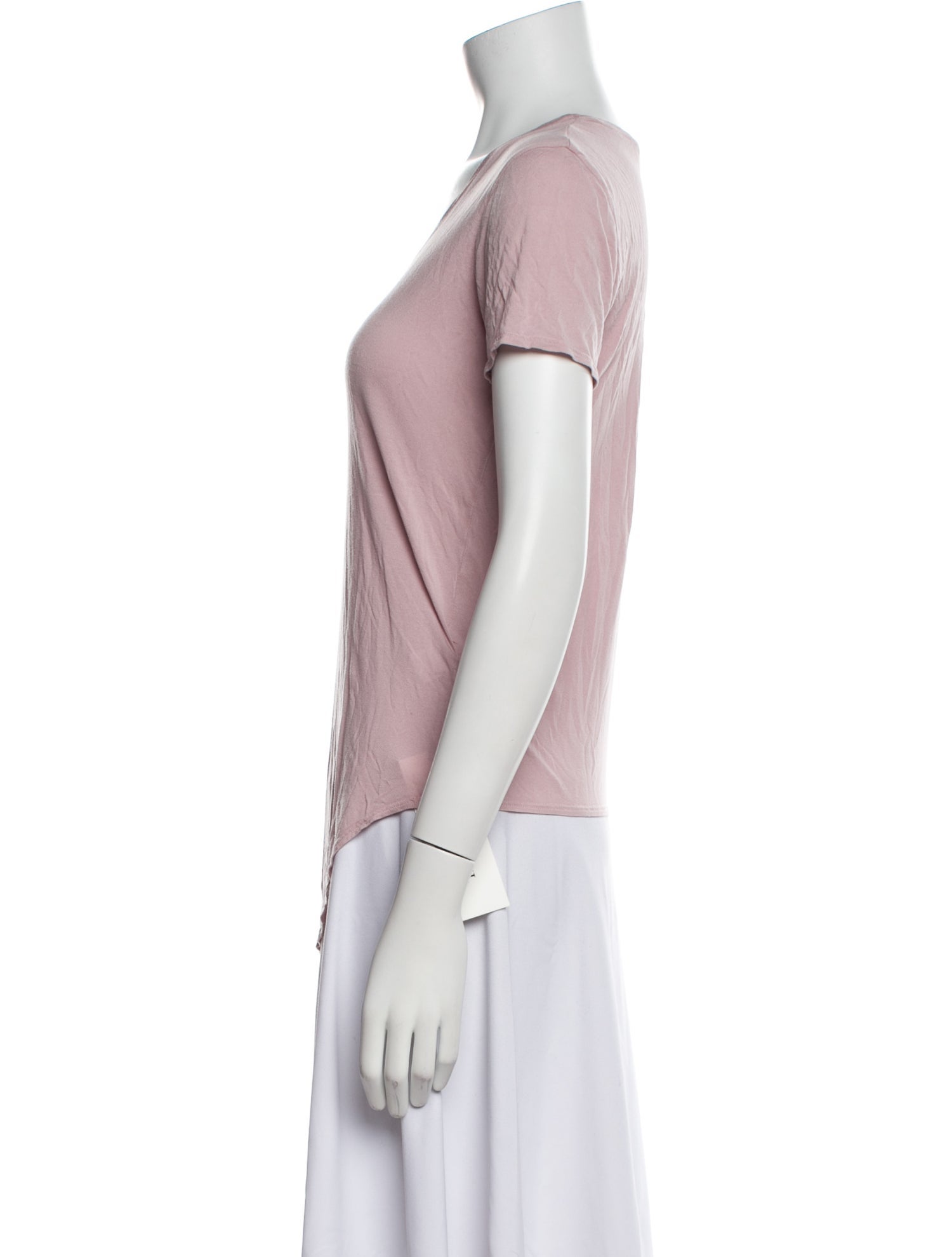Helmut Lang Scoop Neck Short Sleeve T-Shirt