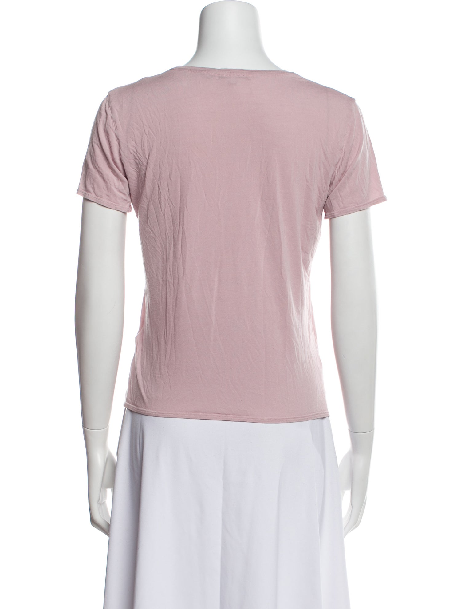 Helmut Lang Scoop Neck Short Sleeve T-Shirt