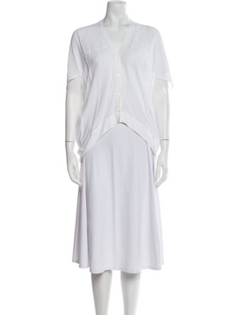 Helmut Lang V-Neck Short Sleeve Tunic