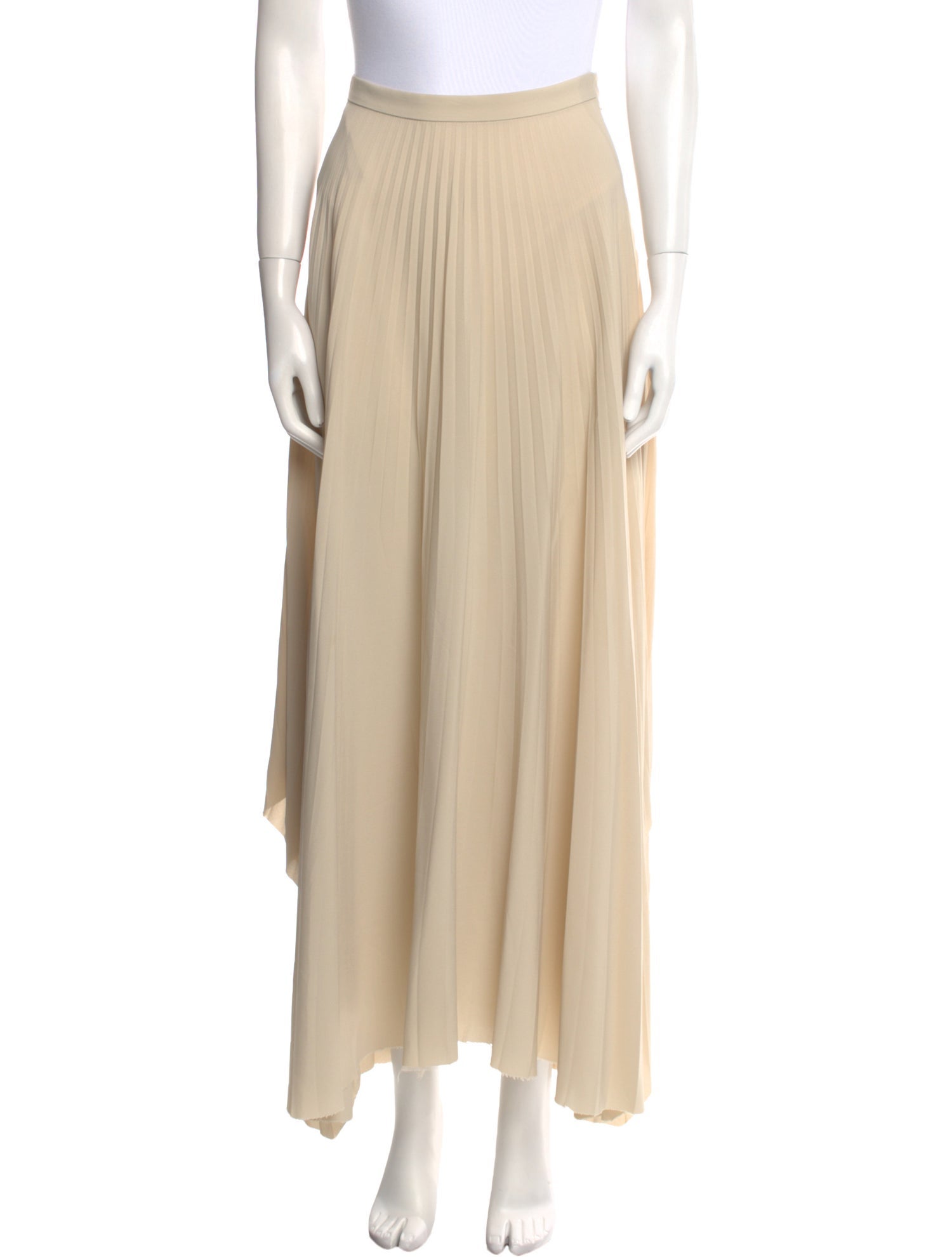 Helmut Lang Raw-Edge Trim Midi Length Skirt