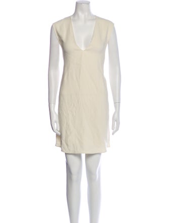 Helmut Lang V-Neck Mini Dress