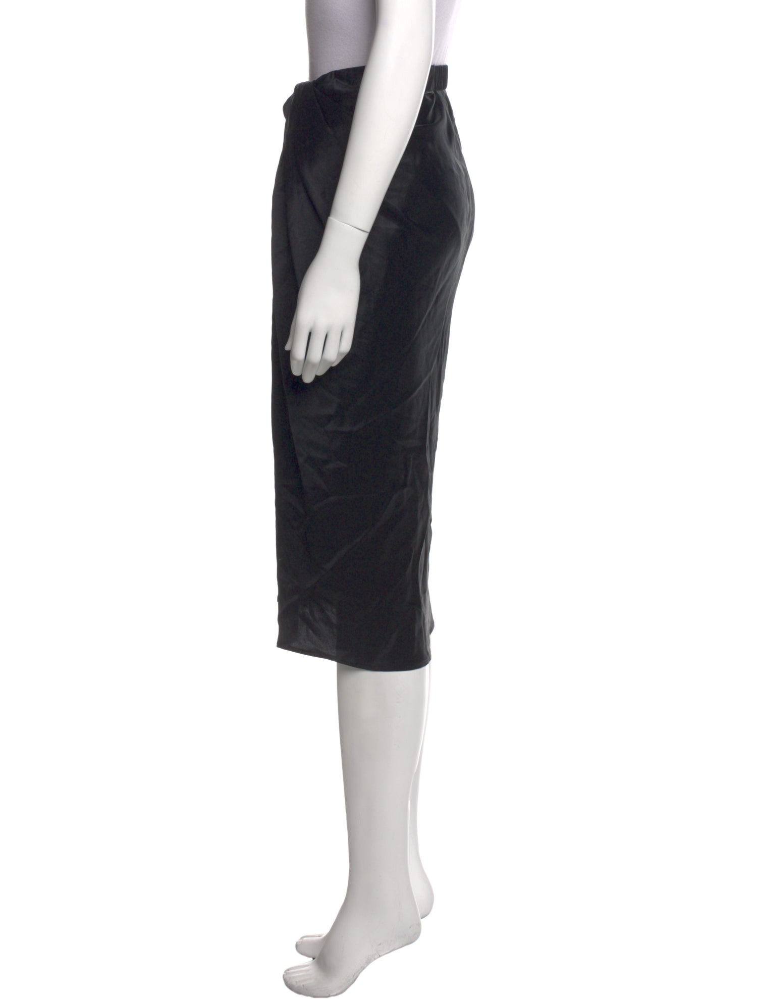 Helmut Lang Silk Knee-Length Skirt