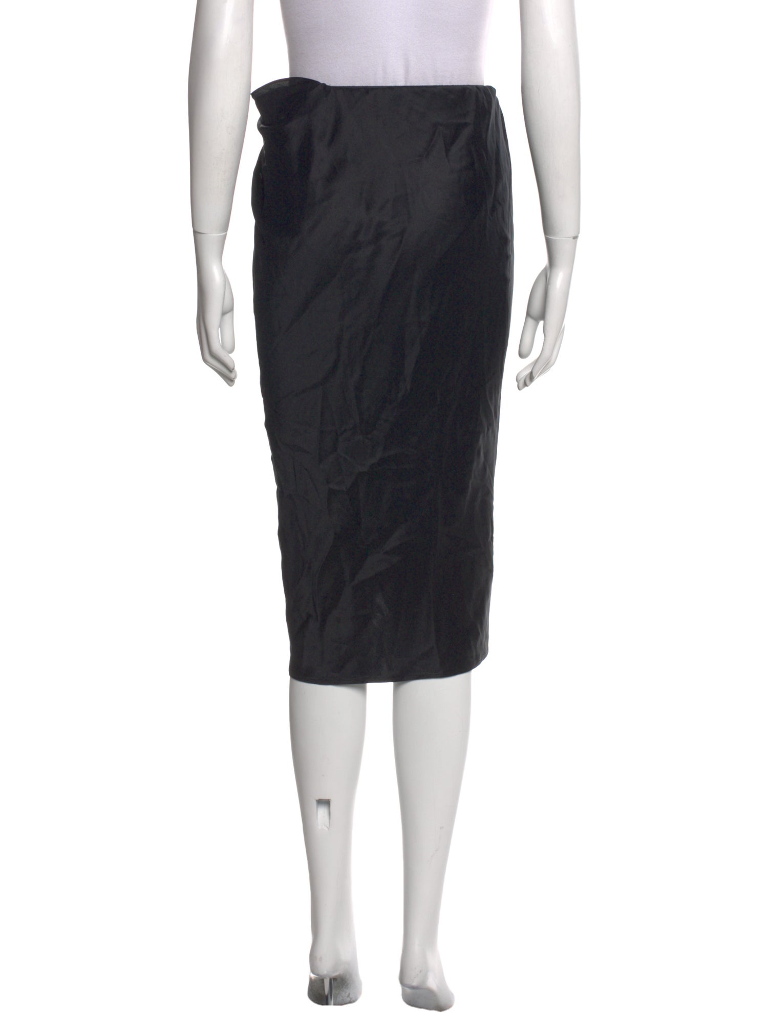 Helmut Lang Silk Knee-Length Skirt