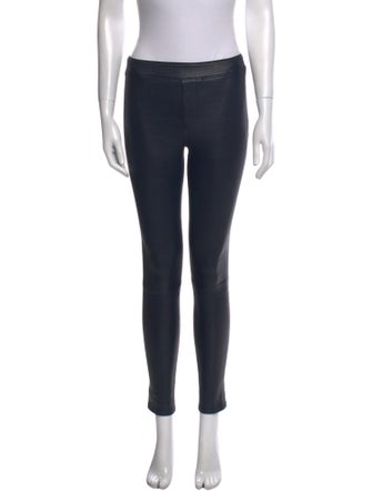 Helmut Lang Lamb Leather Skinny Leg Pants