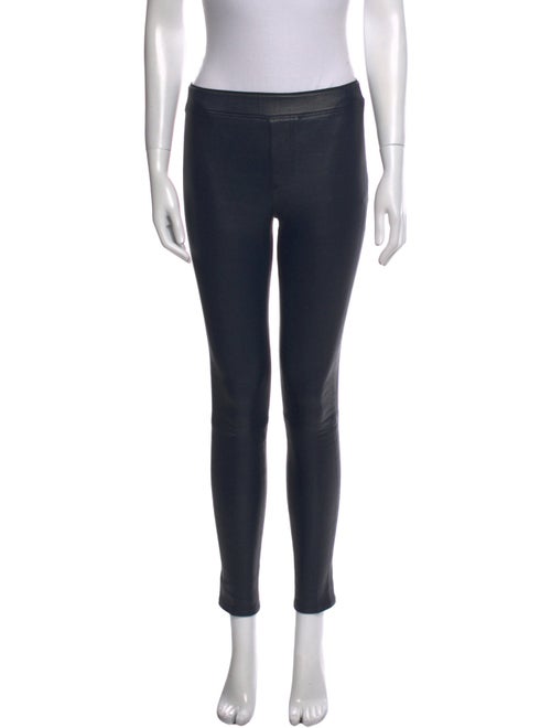 Helmut Lang Lamb Leather Skinny Leg Pants