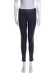 Helmut Lang Lamb Leather Skinny Leg Pants