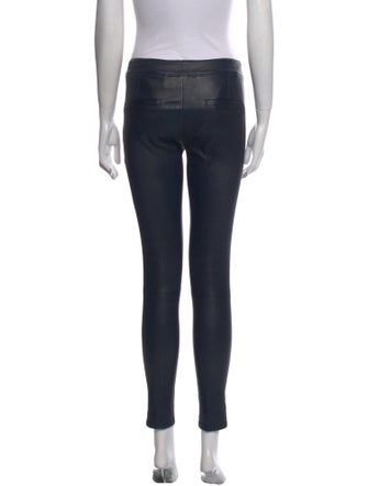 Helmut Lang Lamb Leather Skinny Leg Pants