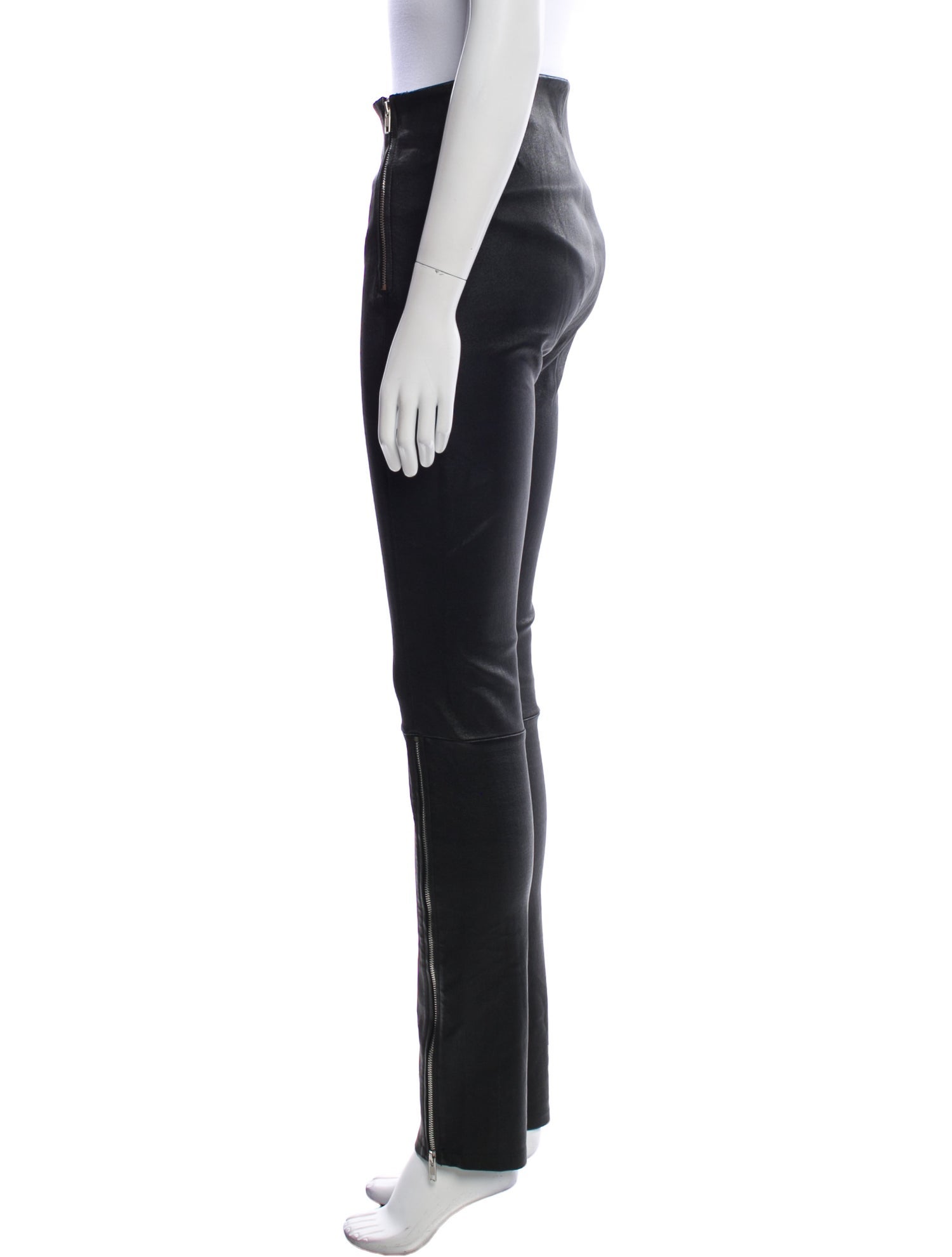 Helmut Lang Leather Skinny Leg Pants